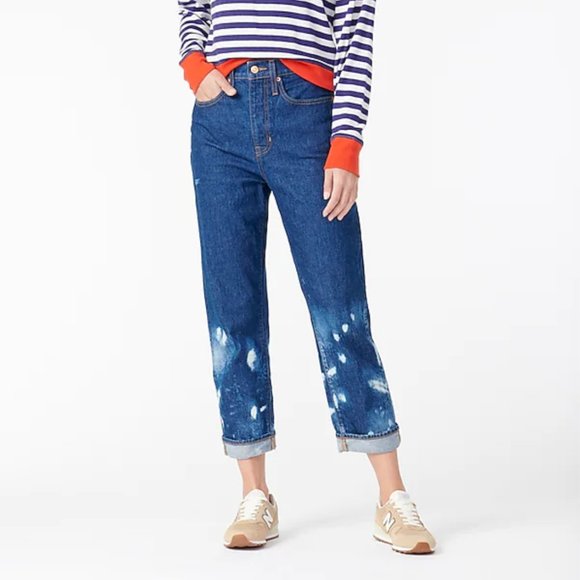J.Crew Slouchy boyfriend jean in Outlaw wash-AQ820-OUTLAW WASH-NWT - Picture 1 of 7